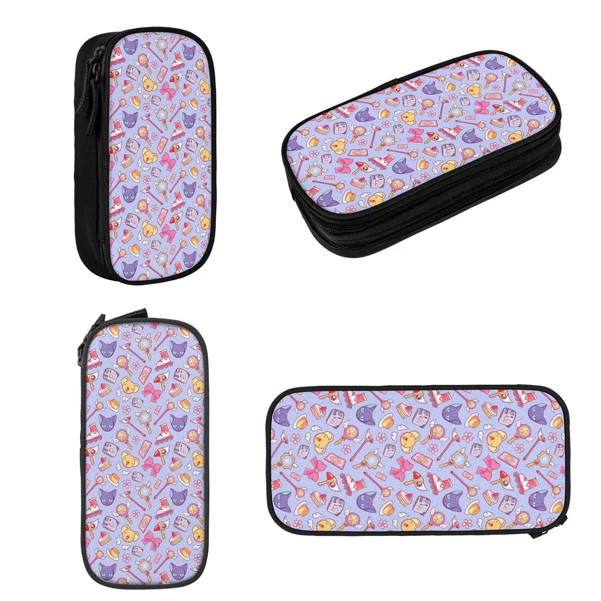 Sakura Card Captor - Violet Pencil Cases Large Capacity Pen Bags Pen Box Pencil Pouch For Boys Girls Students Stationery School