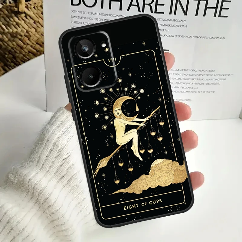 Witches moon Tarot Mystery totem For Realme 12 Pro Plus 11 10 9 C67 C55 C53 C35 C33 C30 C25s C21Y C15 GT3 GT5 GT Neo 5 Case