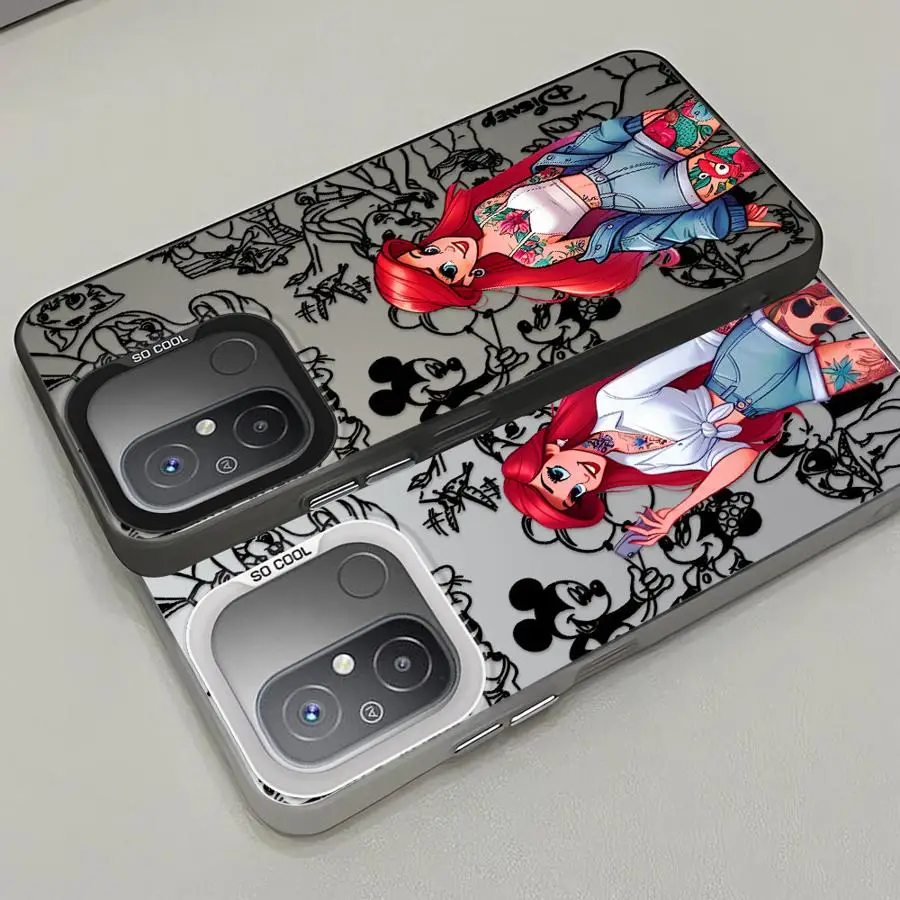حافظة لهاتف Xiaomi Redmi 13C 12C A1 A3 A2 Plus A4 14C 13 12 A3x Disney Ariel Princess