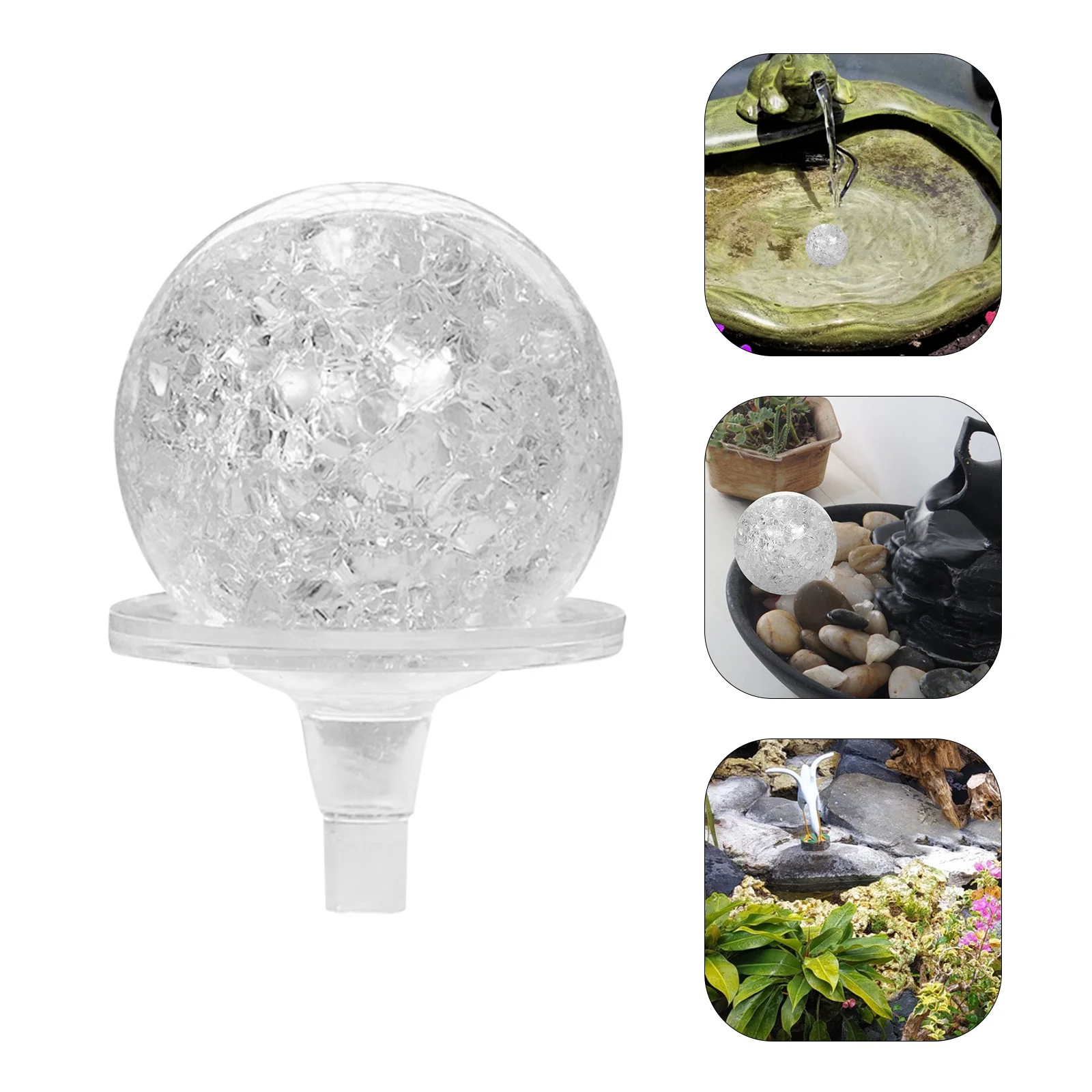 

1Set Glass Ball Adornment Exquisite Plastic Glass Home Decor Office Desktop Round Sphere Decor Tabletop Craft Ornament