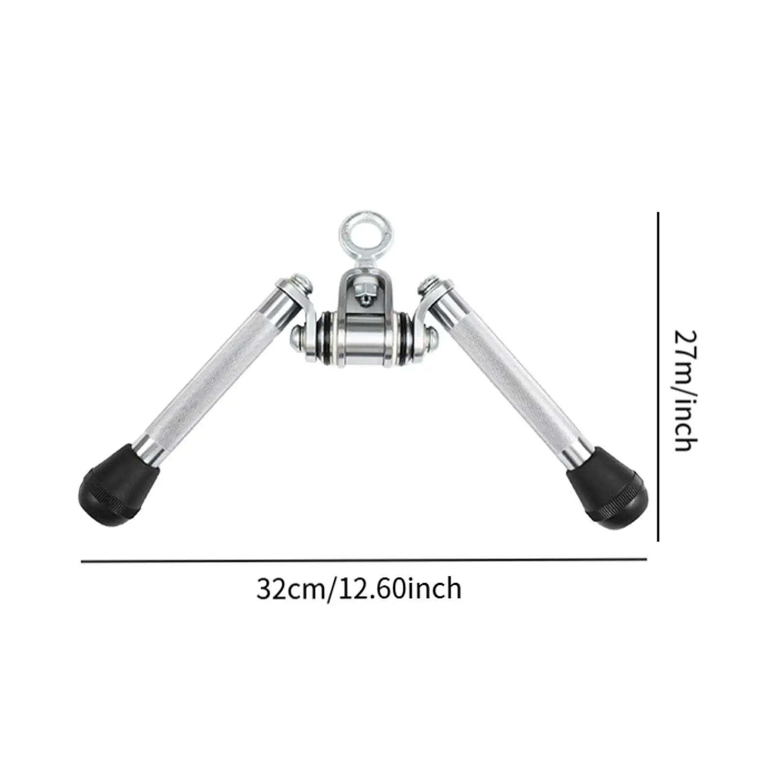 Barra de presión para tríceps en forma de V, barra para tríceps, fácil de agarrar, accesorio de Cable antideslizante de acero para equipos de Fitness, ejercicio de entrenamiento