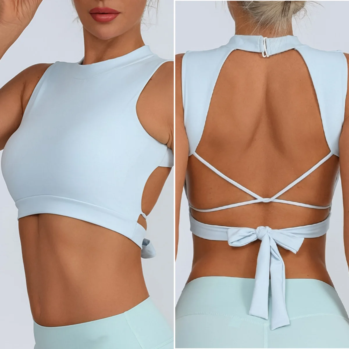 

Sexy Backless Sports Short Shirts Women Gym Fitness Crop Top Quick-Drying Yoga tank top bra vest Breather Workout Sportswear