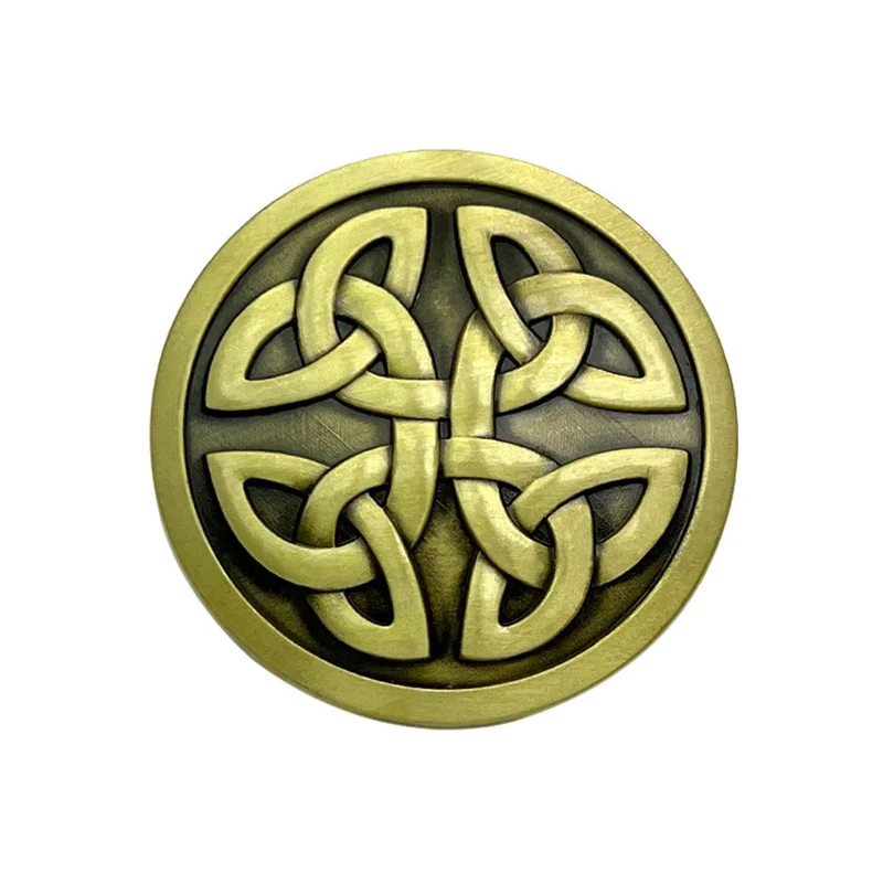 

Personality fashion round Celtic knot belt buckle