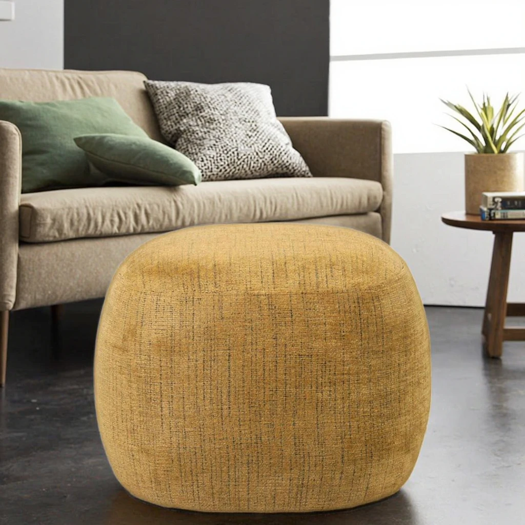Modern Nordic Contemporary Design Soft Fabric Sofa Stool Ottoman with Durable Comfortable Seating for Bedroom and Hotel Use