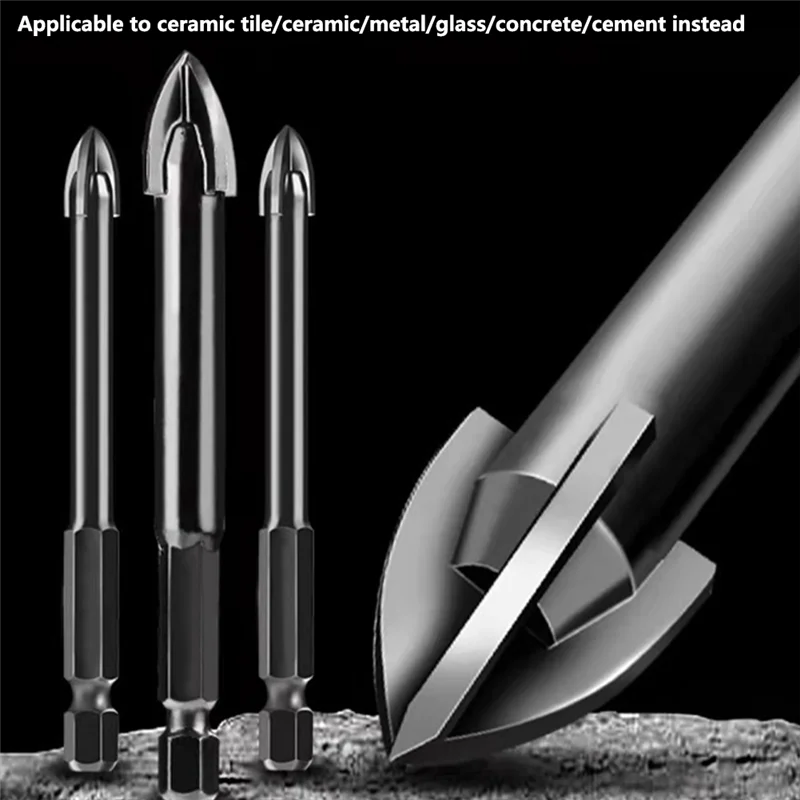 

Новое поступление, керамическое сверло, шестигранное сверло для плитки, стекло, мрамор, бетон, цемент, сверло для сверления стен, 8 мм