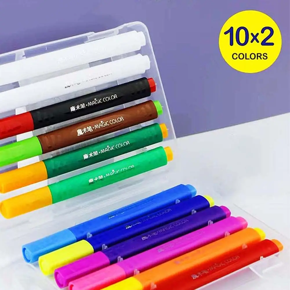 Student Can Change Color Stationery Supplies Office School Water Color Pen Discolor Pen Magic Highlighters Color Marker Pen