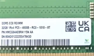 

For HMCG88MEBRA115N DDR5 32G 2RX8 PC5-4800 REG RDIMM