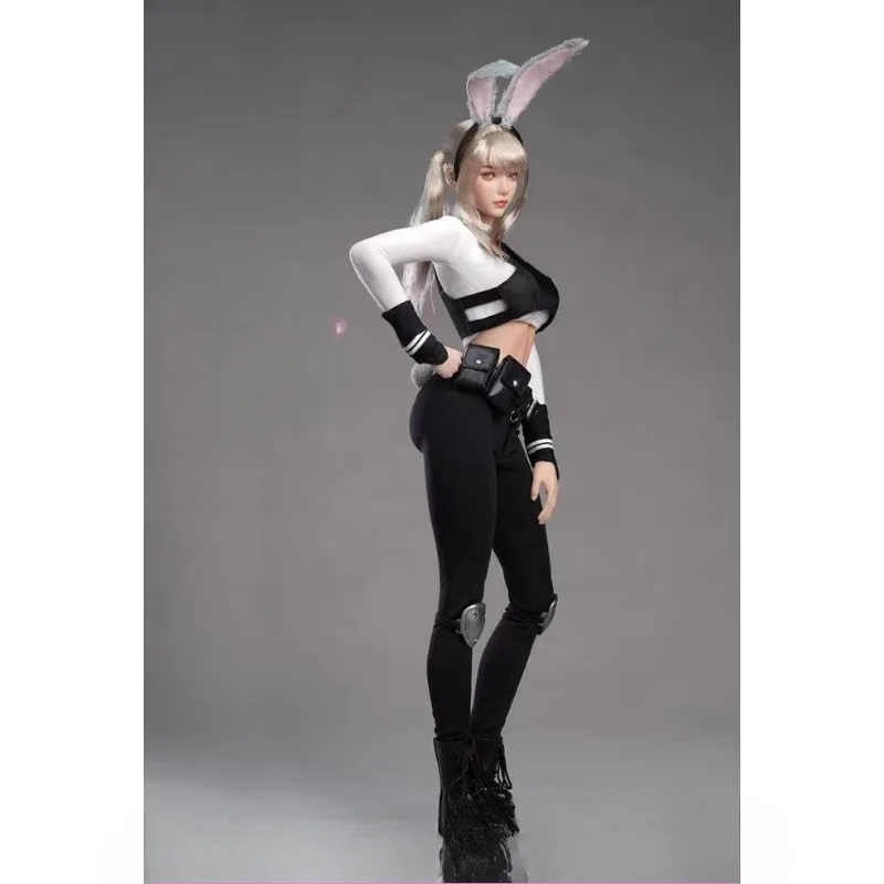 Prévente I8-C010 1/6 mignon lapin femme de police tête sculpter modèle uniforme de Police jupe pour figurines d'action de 12 pouces accessoires de corps