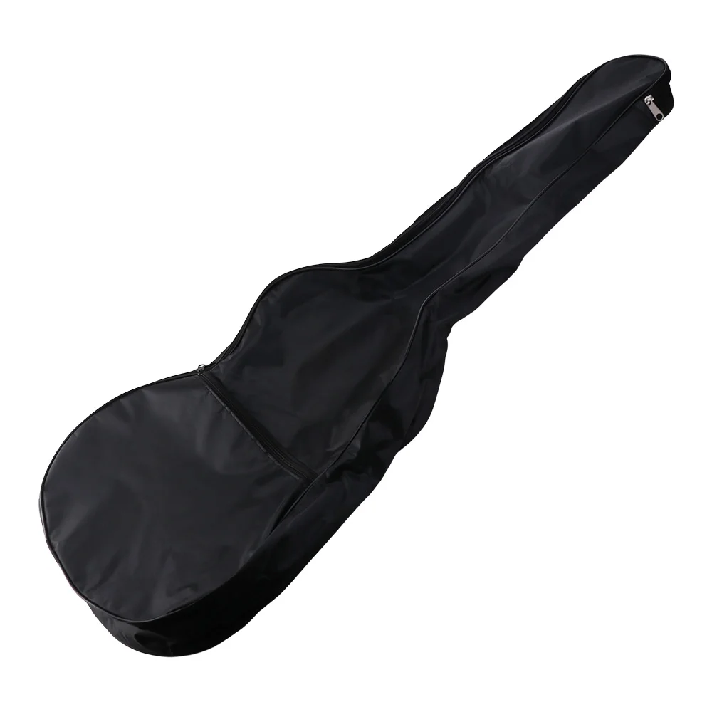 Stoßfeste, verstellbare Gitarrentasche mit Riemen, wasserdichter schwarzer Gitarrenrucksack aus Oxford-Gewebe mit Reißverschluss, Einzelschultertasche für Instrumente – Detail 2