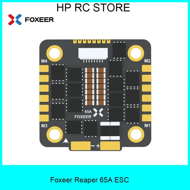 

Foxeer Reaper 65A 3-8S ESC 128K BLHELI32 4in1 Brushless ESC DSHOT1200 30X30mm for RC FPV Racing Drone DIY