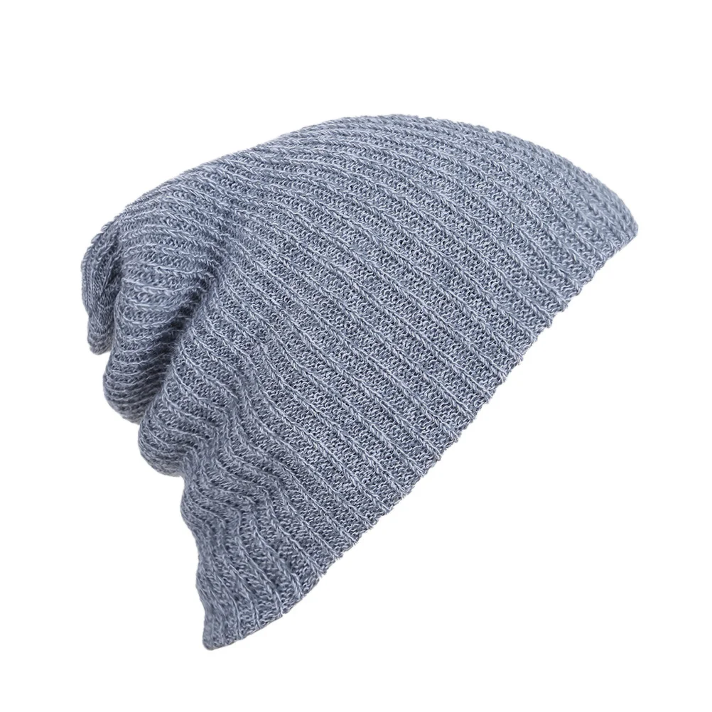 

Hip-hop Hat Knitted Beanie Caps Loose for Men Hood Hip-Pop Workout Warm Hats Men's