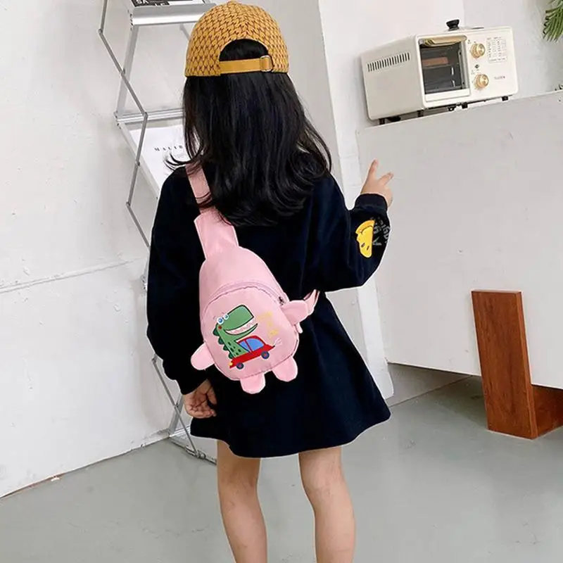 Cute Cartoon Sling Backpack for Kids, impermeável, uma cinta, crossbody, praia, saída, crianças