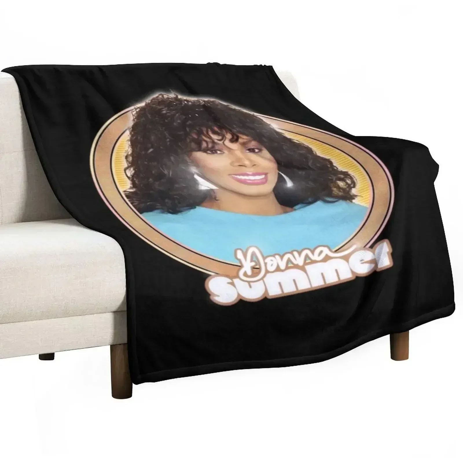 

Donna Summer Throw Blanket Furry Bed linens for sofa Camping Blankets