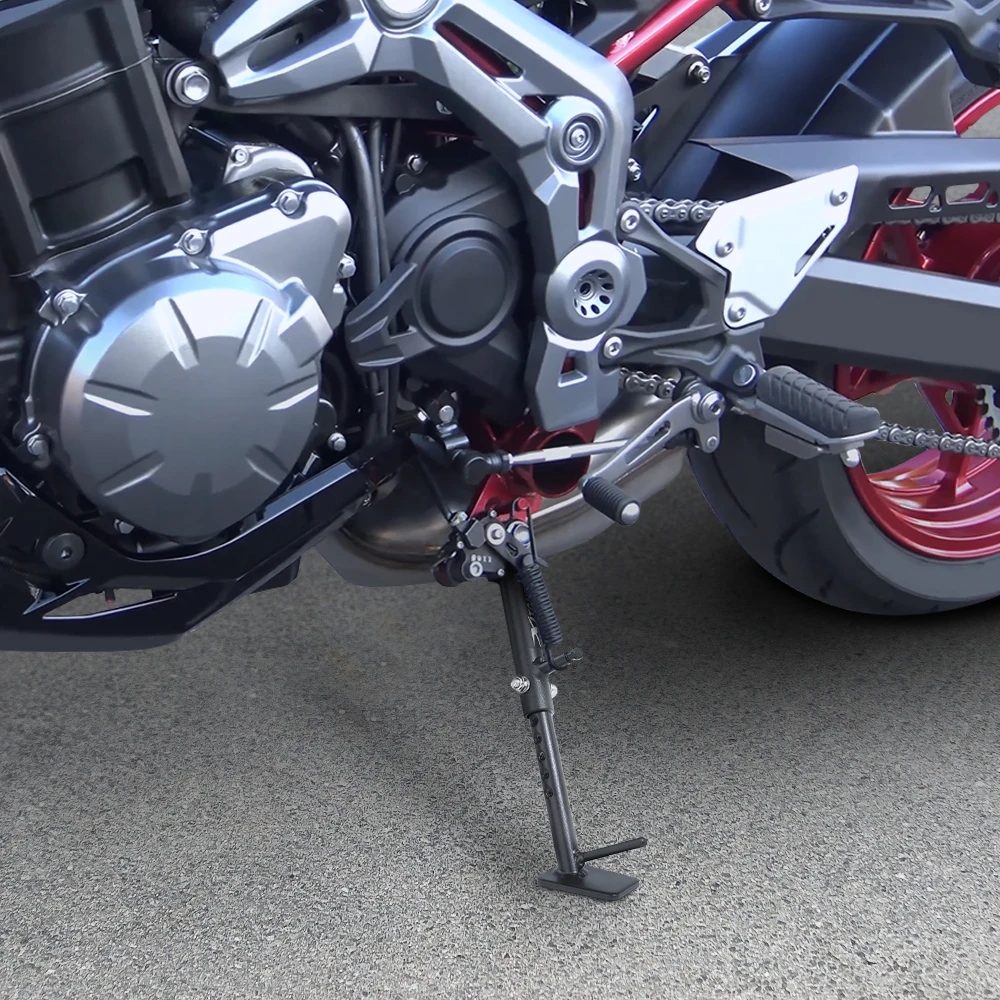 

For Kawasaki Z900 / ABS 2017-2025 Z900 SE 2023-2025 Z800 2016-2018 Motorcycle Adjustable Kickstand Side Stand Foot Peg Support