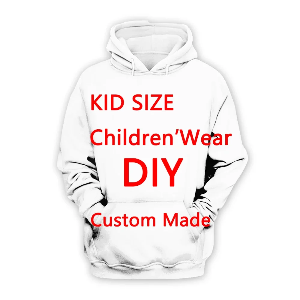 

MCDV-Custom Made DIY customize Children clothes KID's Hoodie Casual Tracksuit Harajuku Family 3DPrint Zip/Hoodies/Sweatshirt