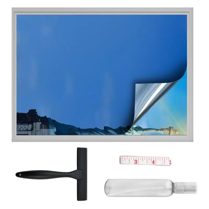 40 x 500 feste, haftende Fensterfolie, verhindert 85% Hitze und 99% Sonnenlicht mit Temperaturkontrolle für Privatsphäre – Detail 4