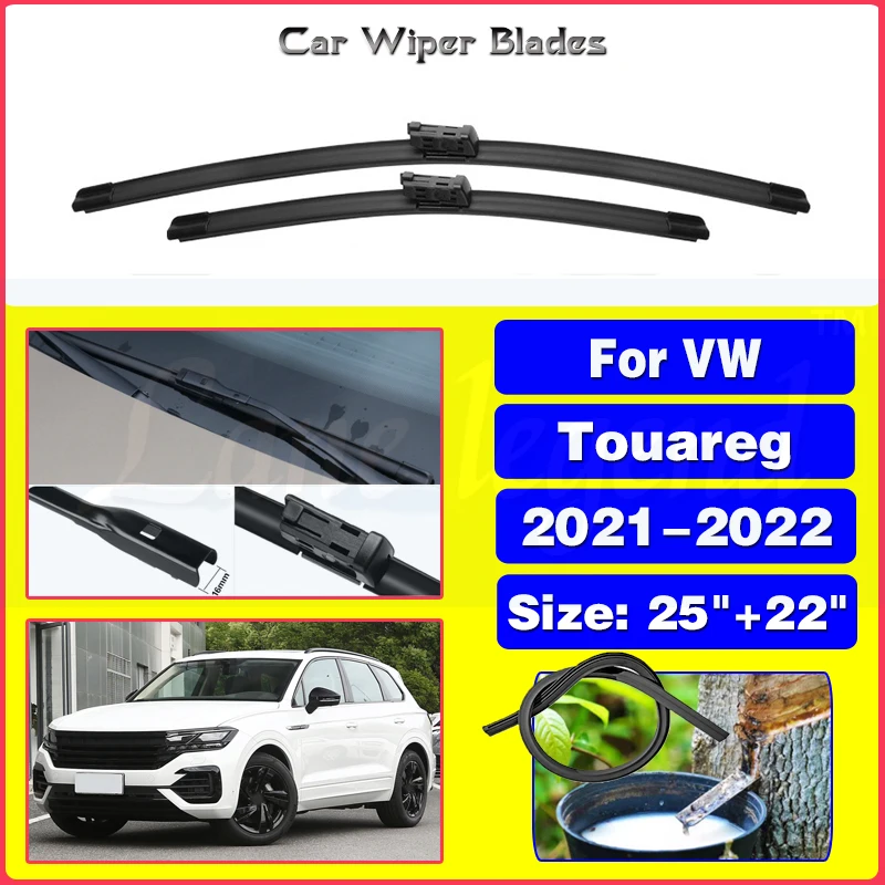 

Car Wiper Blades For Volkswagen VW Touareg 2021 2022 Car Accessories Front Windscreen Windshield Wiper Blade Brushes 25"+22"