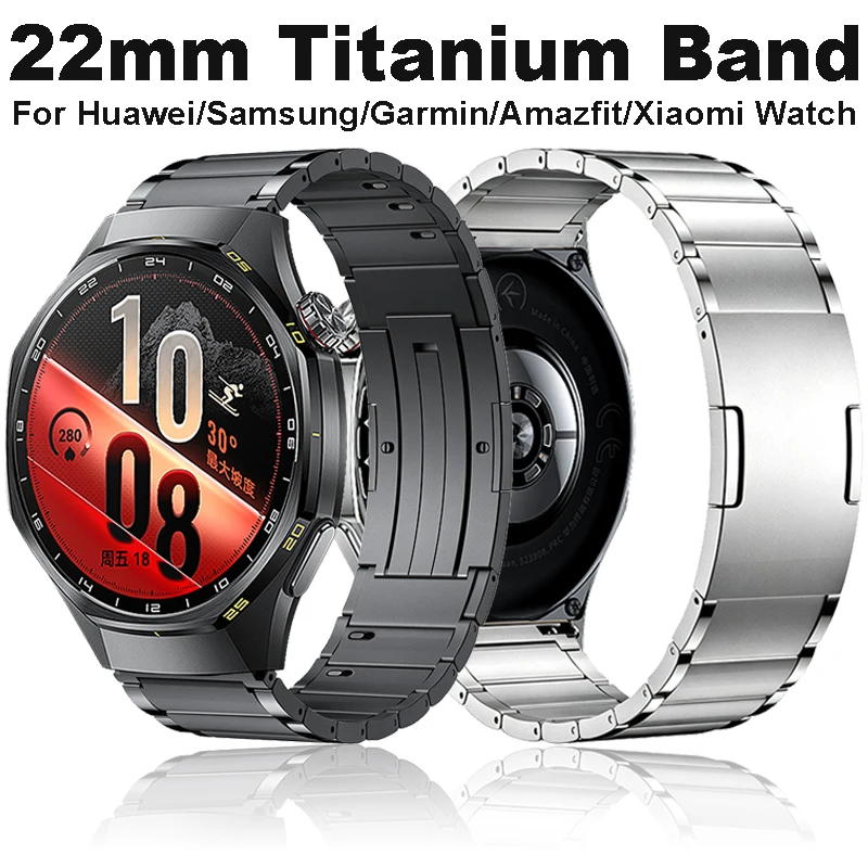 22mm Titanium Alloy Strap For Huawei Watch 6 GT7/GT6 Pro GT6 5 4 3 2 46mm Lightweight Sports Bracelet Amazfit Balance 3 2 Ultra
