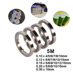 5M 8/10/15mm x 0.15/0.2mm Nickel Plated Strip Tape for Li 18650 Battery Spot Welding Compatible For Spot Welder Machine
