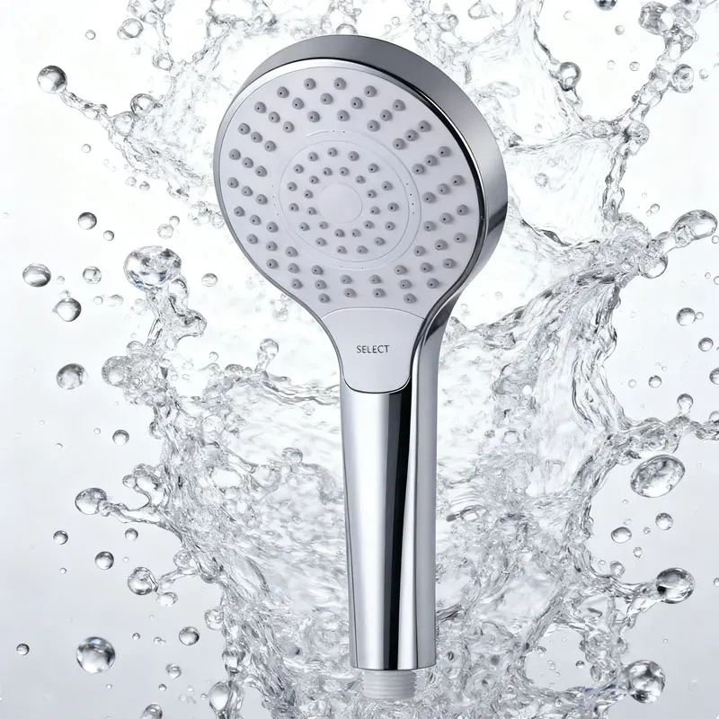 

Three-speed Adjustable Shower Head with Button Adjustable Nozzle Set Household Shower Head Water-saving Shock-resistant Douche