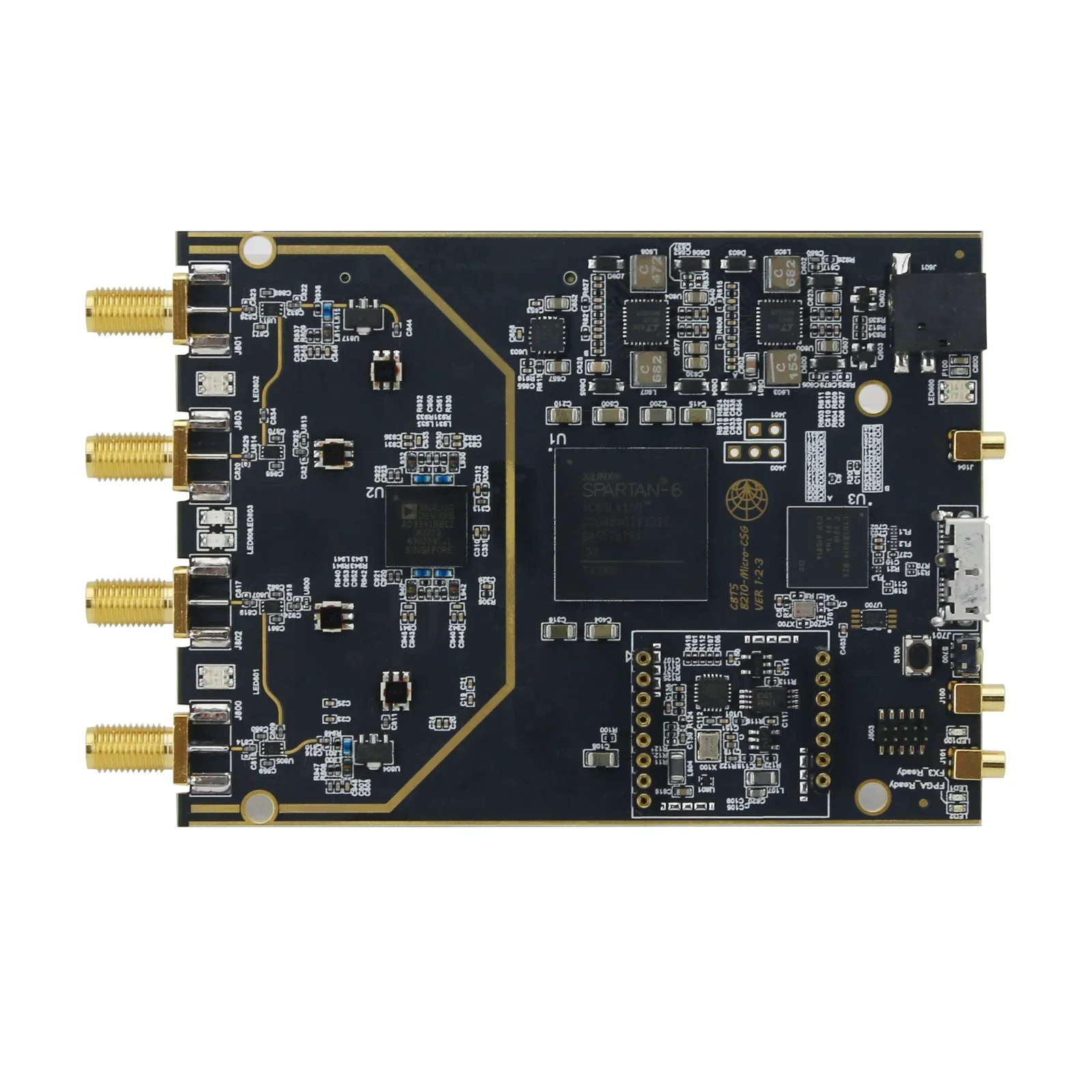 !HamGeek USRP B210-MICRO V1.2 70 МГц-6 ГГц SDR Радиозагрузки Прошивка в автономномном режиме, совместимая с драйвером USRP