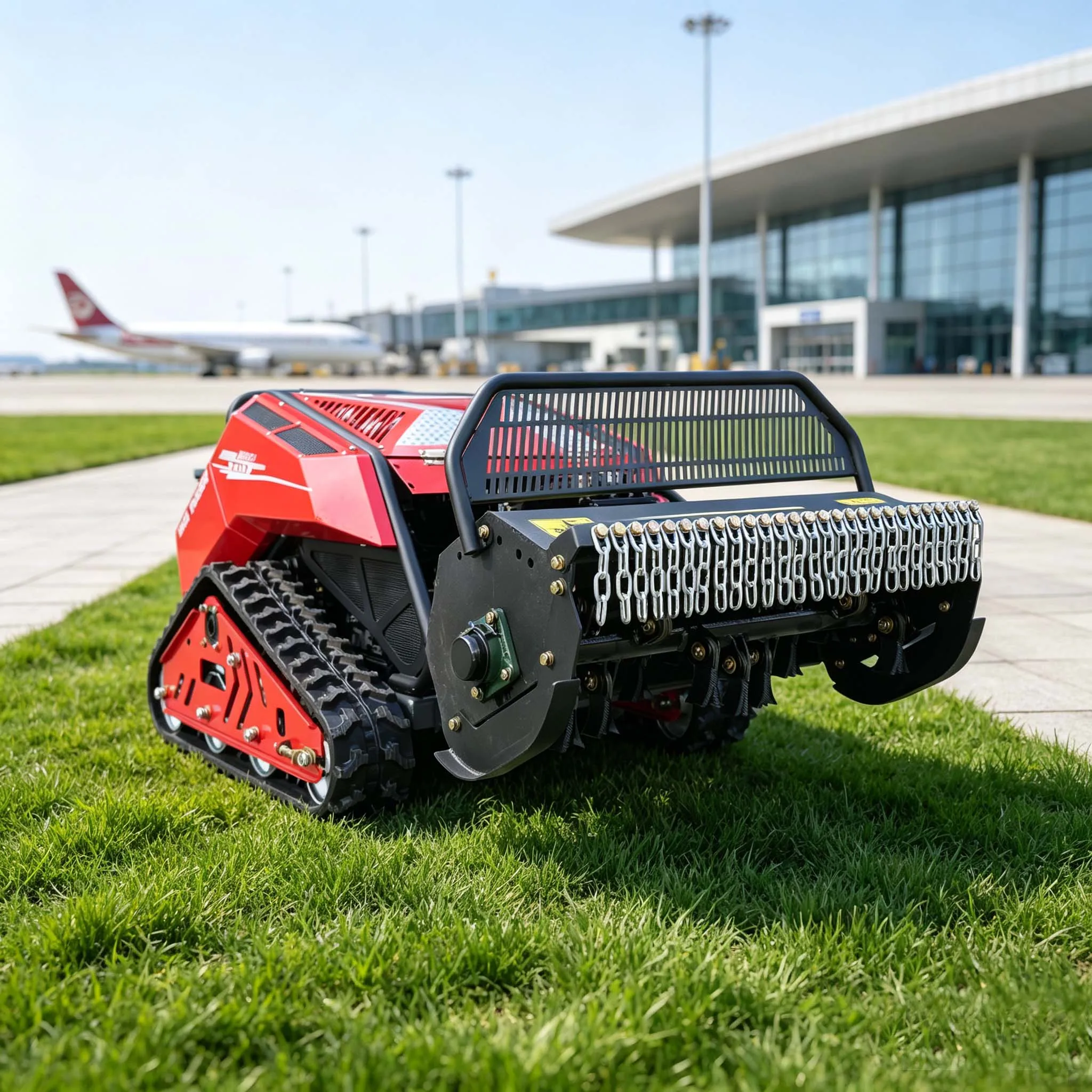 Orchard Greenhouse RC Crawler Rotary Tiller Cultivator Trencher with Mower 13kW 48V 23Ah Battery