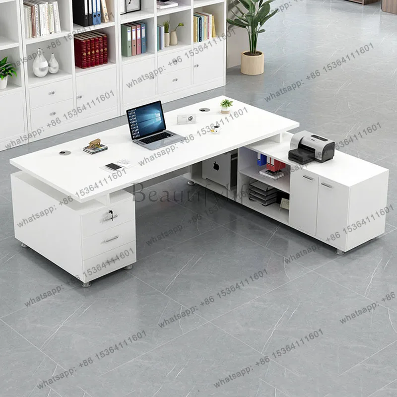FG aesthetic chinese office desk creative Save space big size fashion Safe office desk professional mesas escritorio home produc