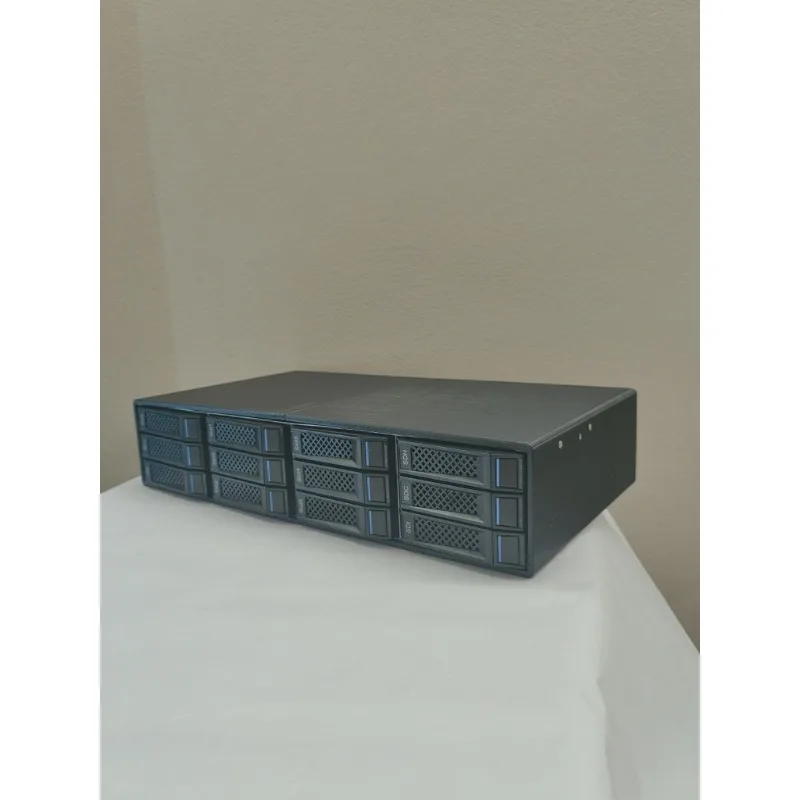 

12-Disk Expansion Cabinet, External Storage Box Nas Black Skirt 12g