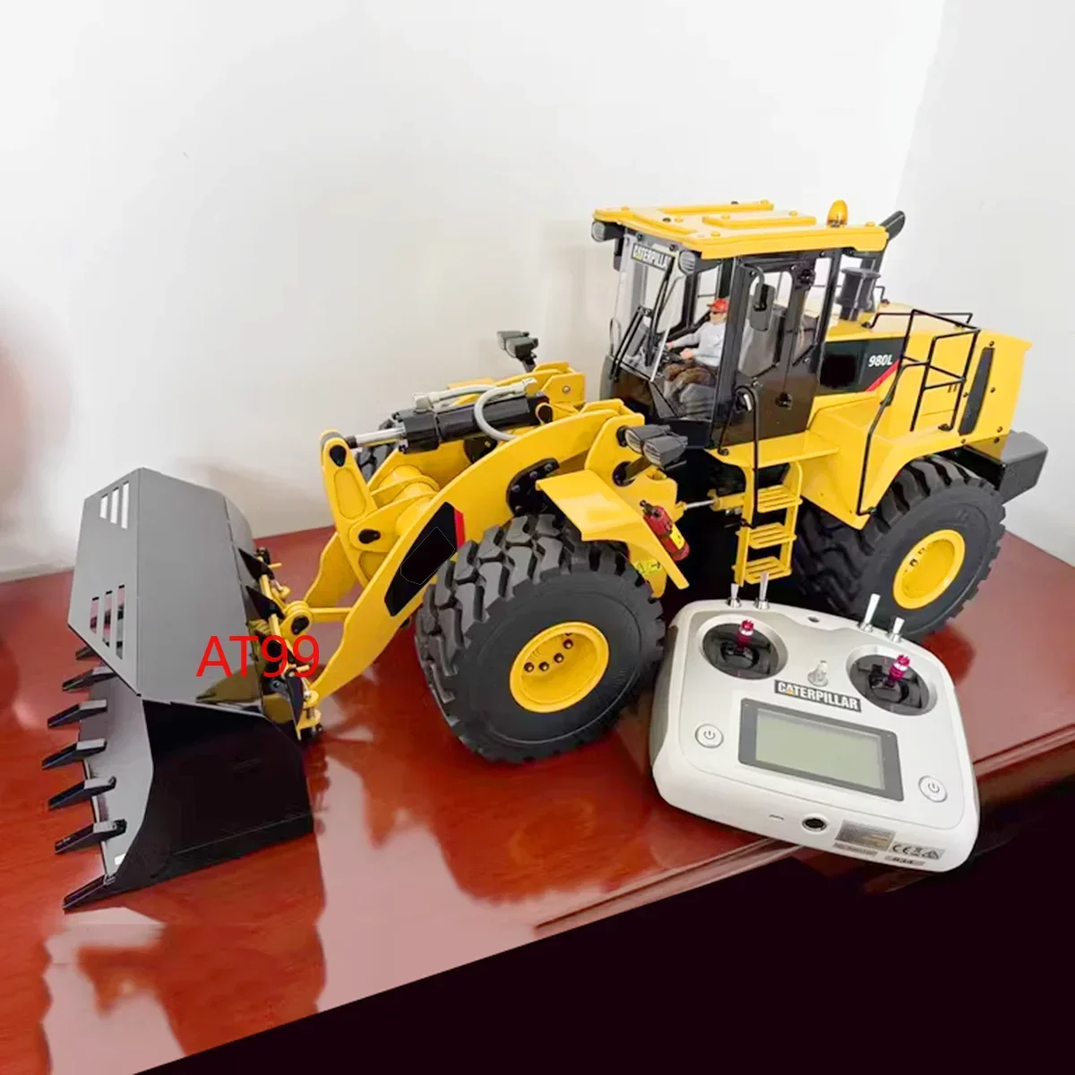 980L Loader 1/14 RC Loader Hydraulic Wheel Loader Metal Model with Light Sound System Boys Remote Control Car Toys in Stock