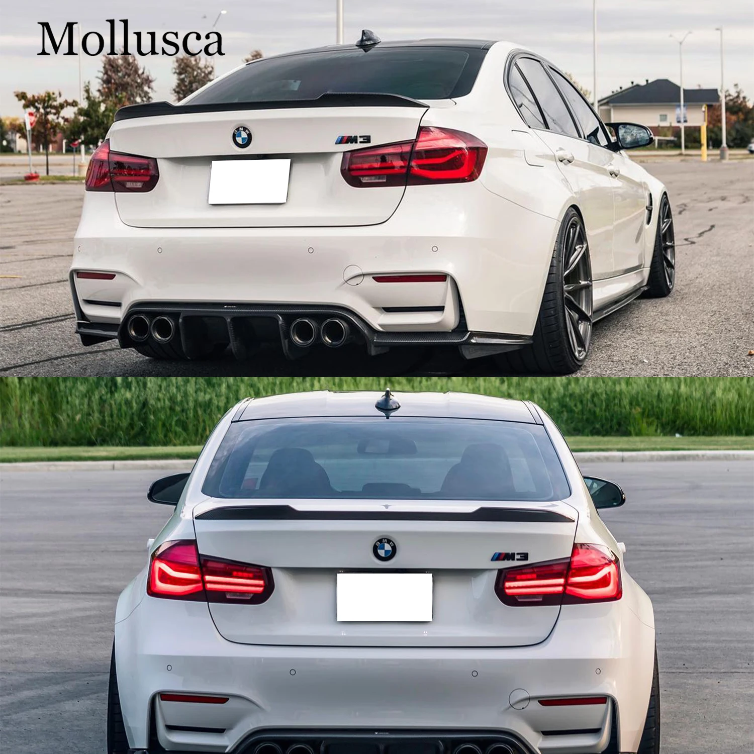 

For BMW 3 Series F30/M3 F80 Sedan CS Style Carbon fiber Rear Spoiler Trunk wing 2011-2019