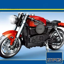 Technical United States Motorcycle Building Block Harleying Iron 883 Vehicle Motor Model Steam Bricks Educational Toy Collection