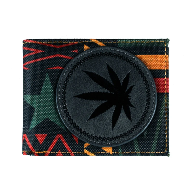 Dope Weed Leaf składany portfel męska designerska torebka damska Carteras Para Mujer portfel 1471