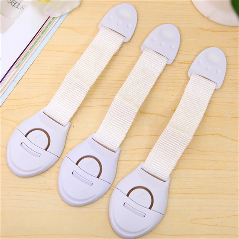 5/10PCS Baby Anti-Pinch Hand Safety Protection Cloth Lock Drawer Refrigerator Cabinet Door Multi-Functional Ribbon Lock Buckle
