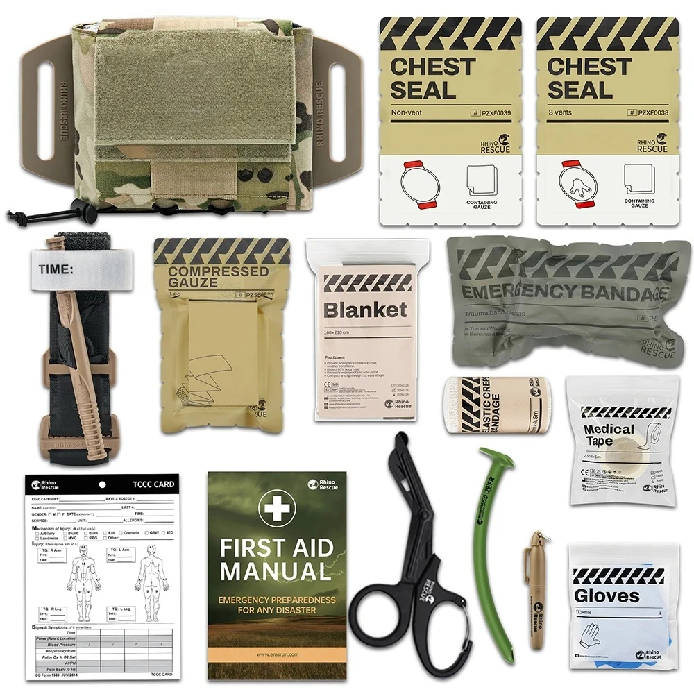 Pouch Horizontal IFAK Bag Quick Release First Aid Kit Empty Pouch for Belt Vest Outdoor