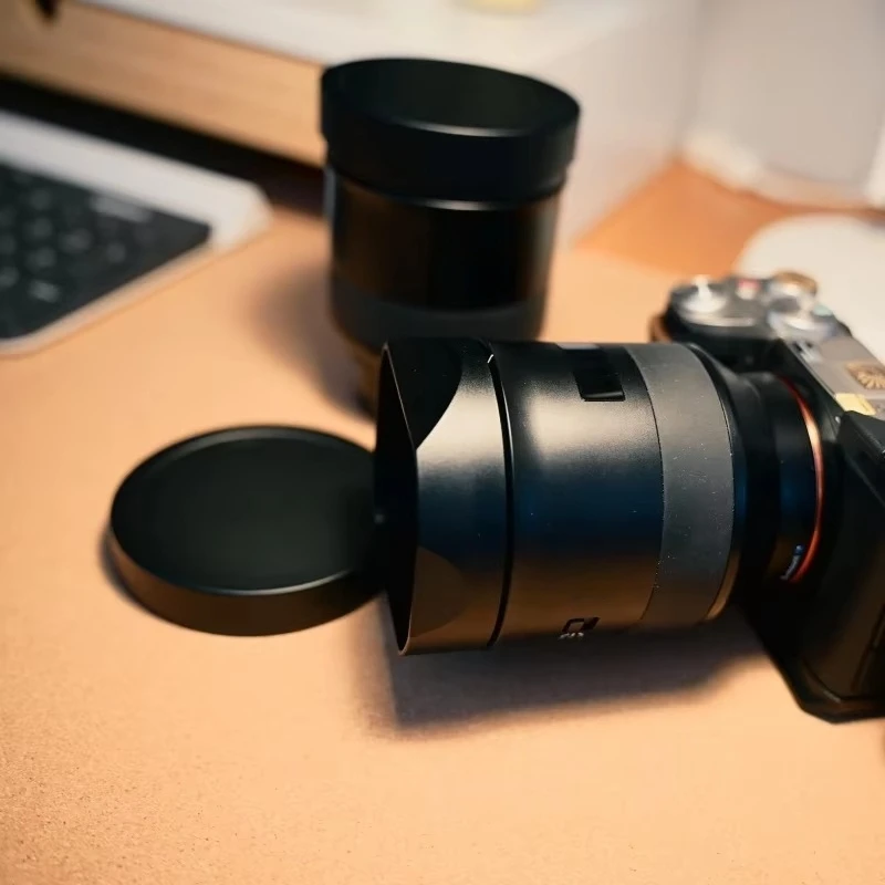 Bayonet Metal Square Lens Hood With Metal Cap for Carl Zeiss Batis Distagon 40mm F2 CF-Sony E Mount