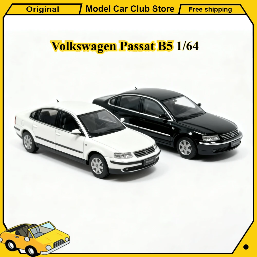 SmallCar 1/64 Volkswagen Passat B5 Silver Gray White Black Alloy Car Model Miniature Diecast Collection Ornament Model HobbyToy