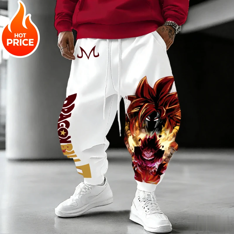 سوبر سايان سون جوكو أنيمي لعبة دراغون بول Harajuku الرجال السراويل الرياضية الشتوية الشارع الشهير النساء طماق غير رسمية Sweatpants للجنسين بوت #4