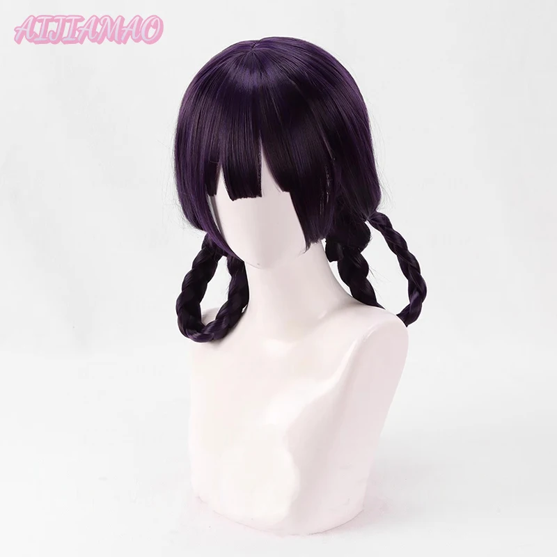 Shuten Douji Cosplay Wig Fate Grand Order FGO Wig Purple Heat Resistant Synthetic Hair Cosplay Wig + Wig Cap