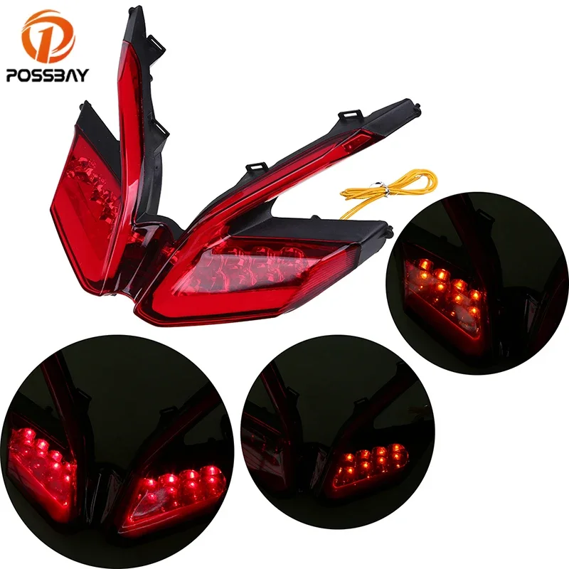 

For Ducati Panigale Cafe Moto Parts Motorcycle Tail Light Flexible 12V Red LED Taillight Turn Signals Brake Rear Flashing Lamp