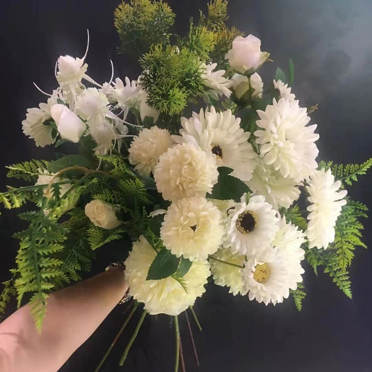 

Wholesale Faux Flower Wedding Decoration Silk Rose Peonies Artificial Flowers Bouquet