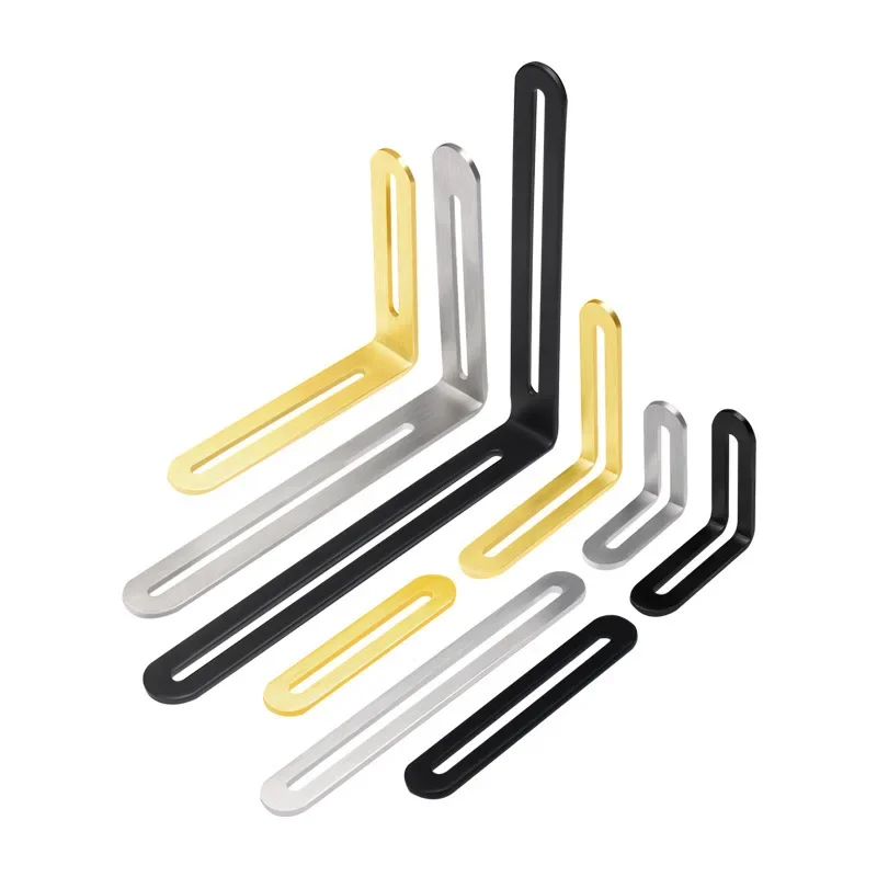 WEPICK Stainless Steel Adjustable Angle Code Long Hole Bracket Adjustable Active Angle Right Angle Furniture Connector