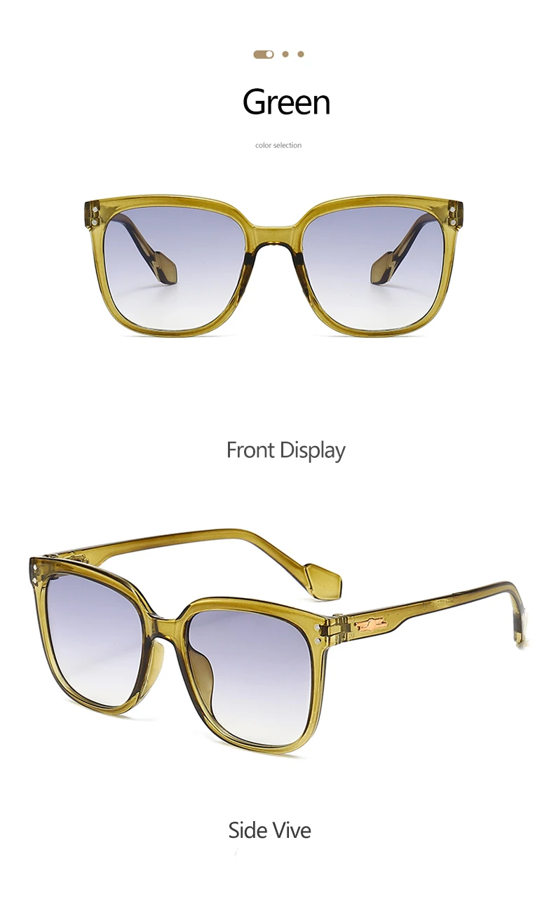 Übergroße Sonnenbrille im koreanischen Ins-Stil für Damen, UV400-Schutz, Gesichtsverschlankung, vielseitig einsetzbar und Sonnenschutz 5343 – Detail 15