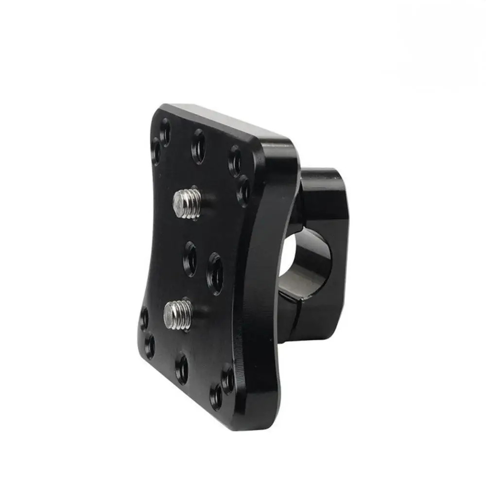 12mm Motorcycle GPS Mount Stand, Precision CNC AMPS Clamp Adapter for Navigation, Durable Aluminum Alloy Handlebar Bracket Base