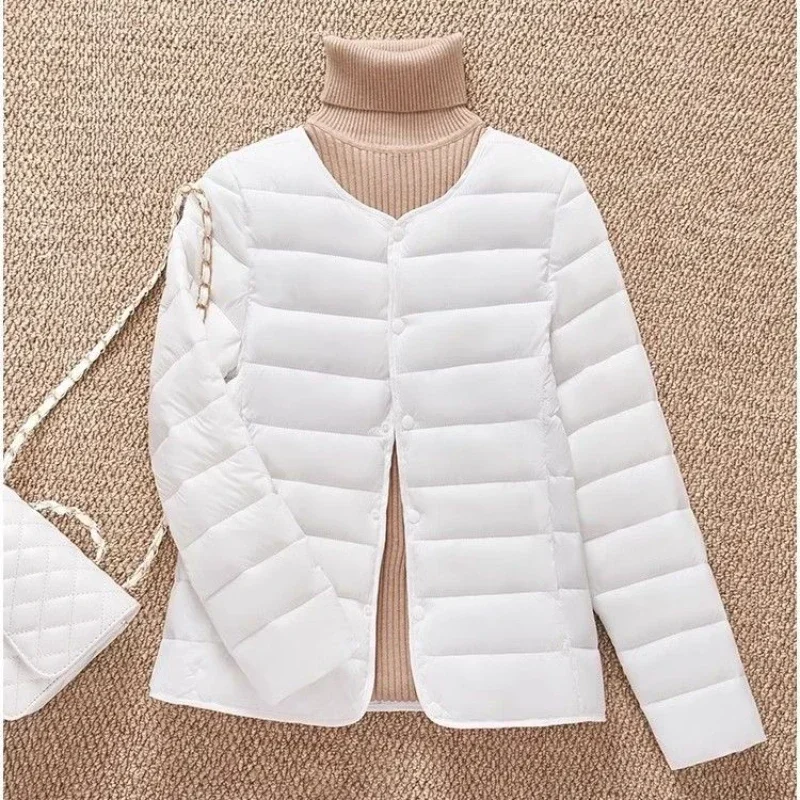 Women Jacket 2024 New Autumn Winter Parkas Female Cotton-Padded Jackets Quilted Light Thin Down Cotton Short Coat Ladies Outwear