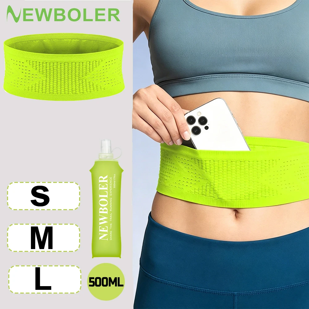 

New Seamless Invisible Running Waist Belt Bag Gym Bags Lightweight Invisible Mobile Phone Bags Portable Elastic Run Cycling Bag