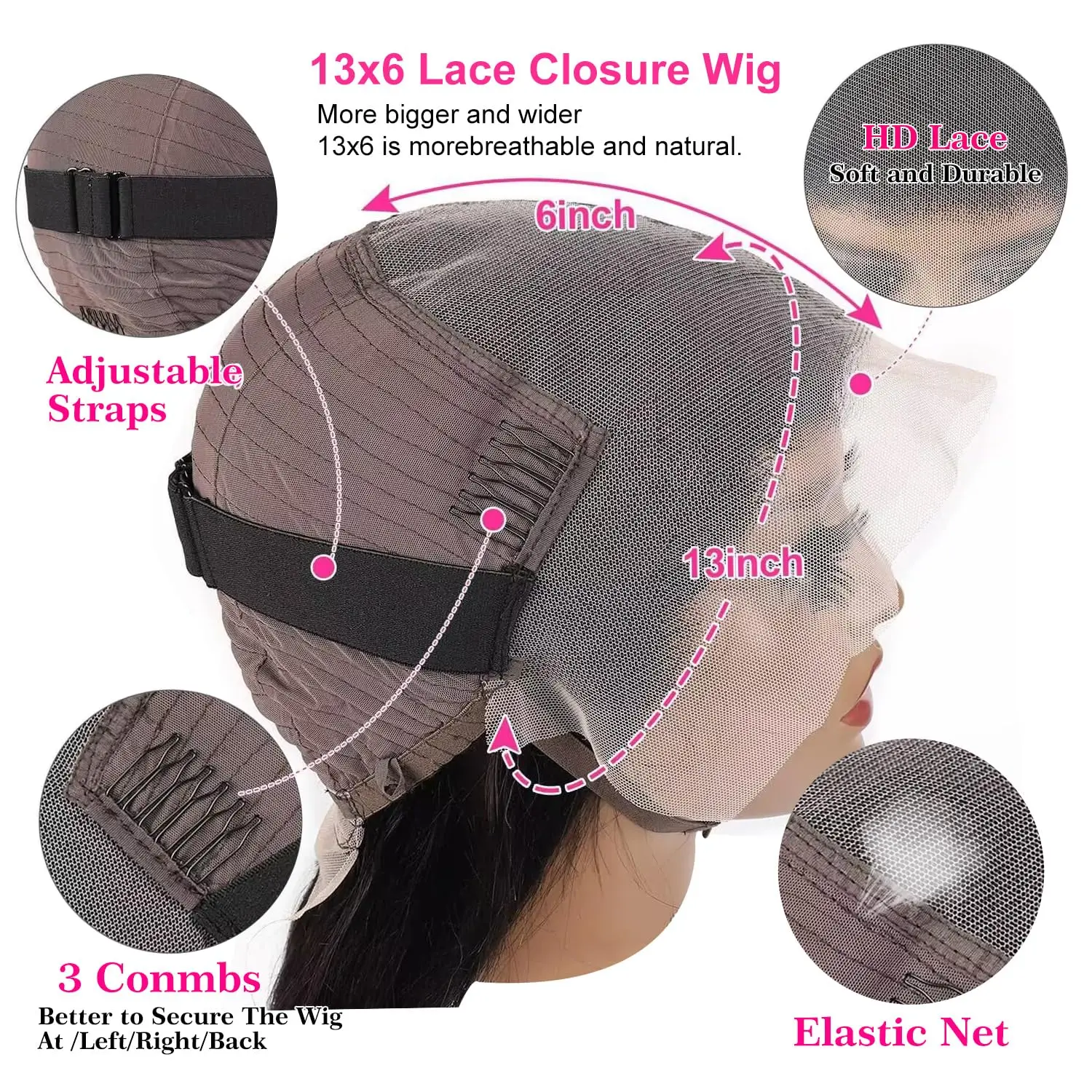 42-дюймовые глубокие волнистые парики фронта шнурка человеческих волос 13x6 HD парики фронта шнурка человеческих волос предварительно выщипанные глубокие вьющиеся человеческие волосы парик плотность 200