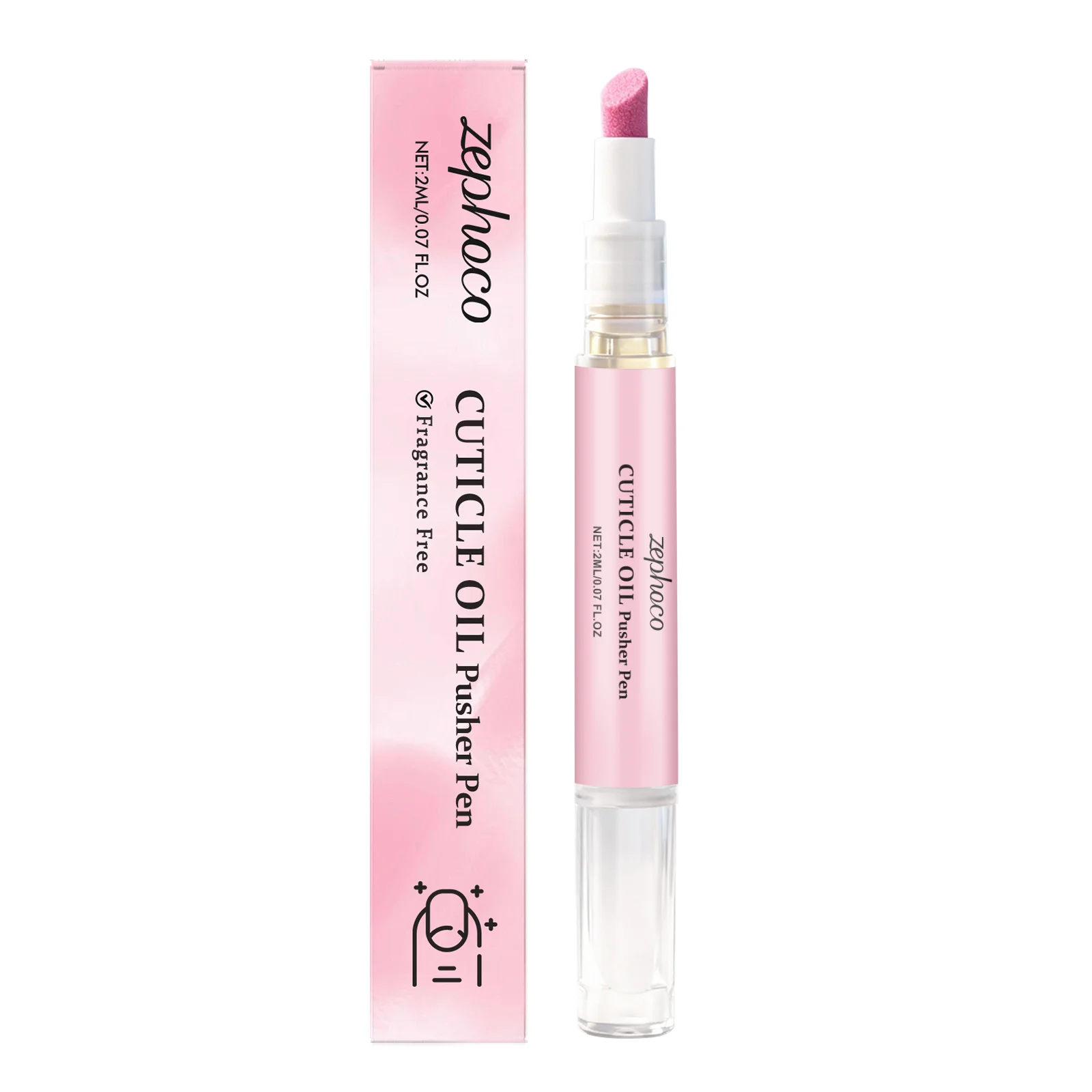 Cuticle Oil Pen Improve Dryness Reduce Crack Repair Damaged Nails Dead Skin Remover Cuticle Pusher Pen Deep Nourishing Nail Care