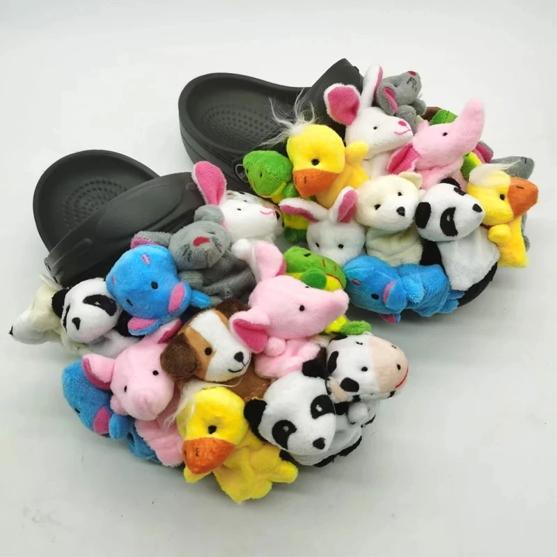 New Arrival Women Winter Cotton Furry Slippers Lovely Cute Teddy Bear Slides Cartoon Doll Decoration Slides Home Indoor Shoes