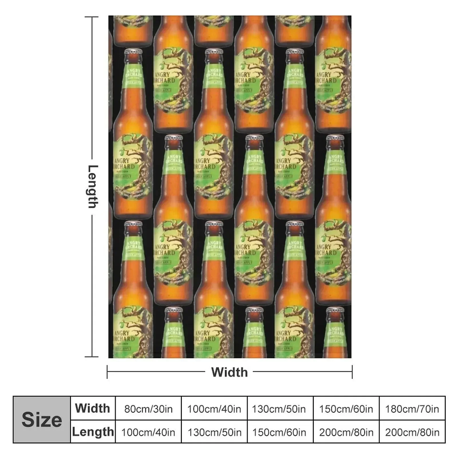 Angry Orchard - Hard Cider Throw Blanket Summer warm for winter Sofas For Baby Blankets