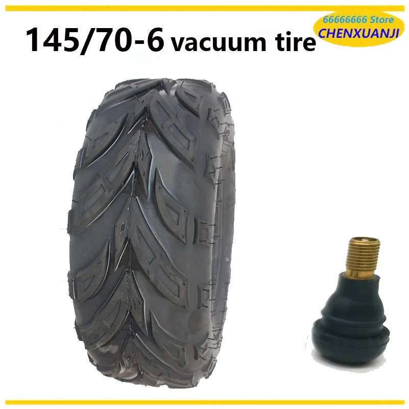 145/70-6 Tubeless Tire 6 Inch ATV Tyre for Four Wheel Vehicle 50cc 70cc 110cc Small ATV Front or Rear Wheels